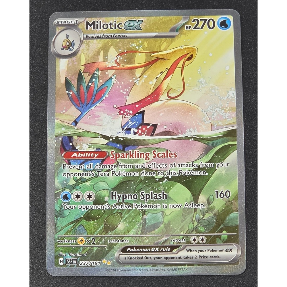 Pokemon Milotic ex 237/191 Surging Sparks Special Illustration Rare SIR SSP